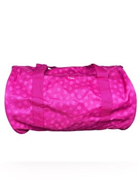 Thirty-One Duffle Bag Pink Lotsa Dots‎ Polka Dot Gym Travel Weekender Retired
